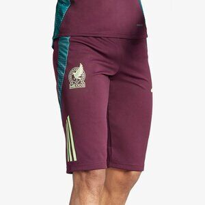 adidas Mexico Tiro Aeroready Soccer Training 1/2 Pant Shorts Mens Large IP6345